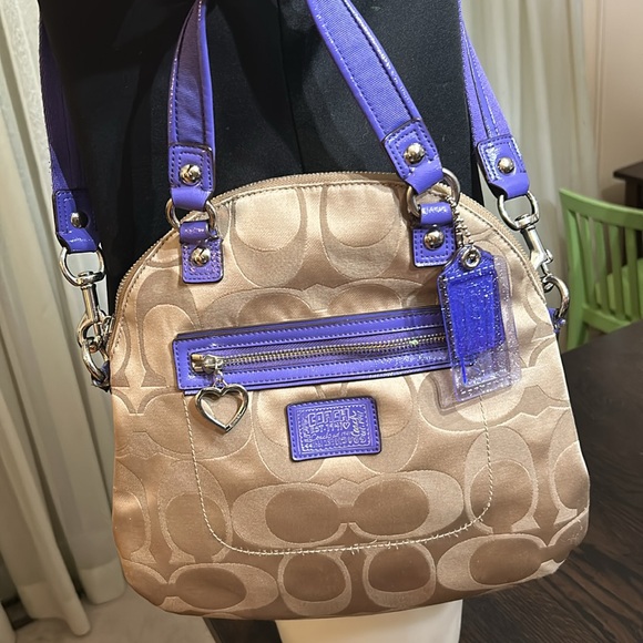 Coach Poppy Daisy Signature Foldover Crossbody Bag - Picture 10 of 15